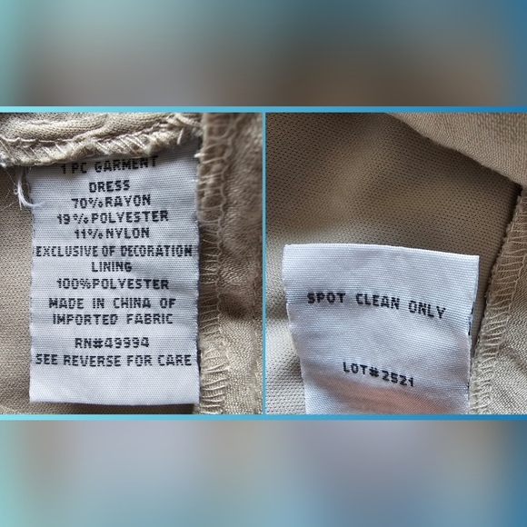 R&M Richards Iridescent Silver Jeweled Beaded Layered V Neck Cocktail Midi Dress - Picture 16 of 16